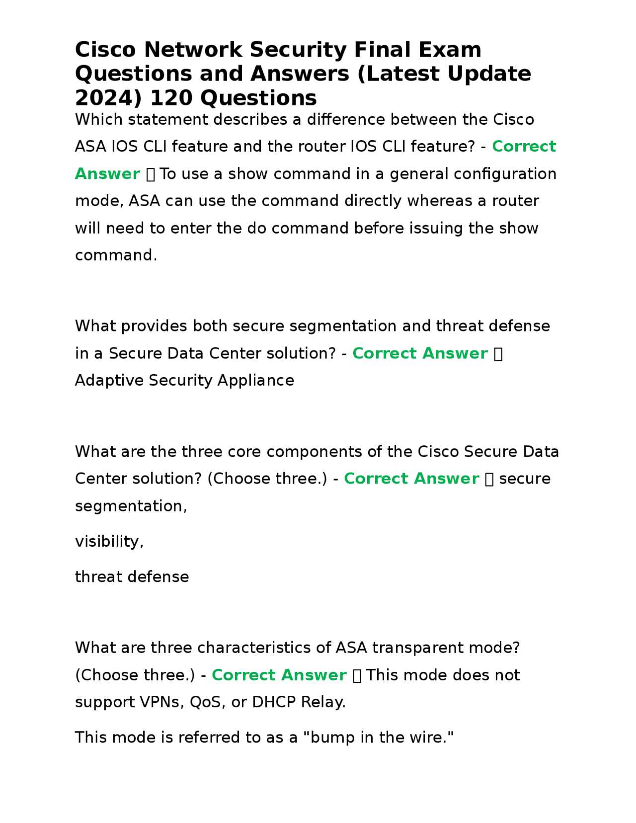 ccna security final exam answers