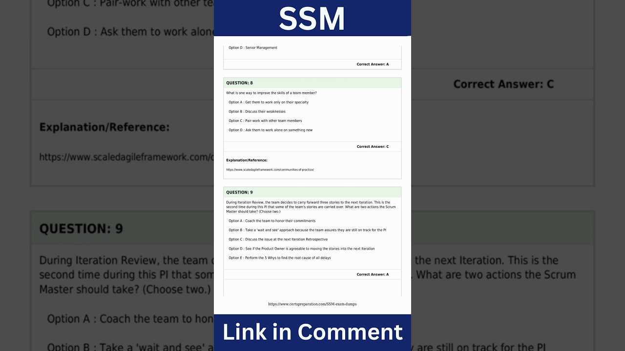 safe 6 scrum master exam questions and answers