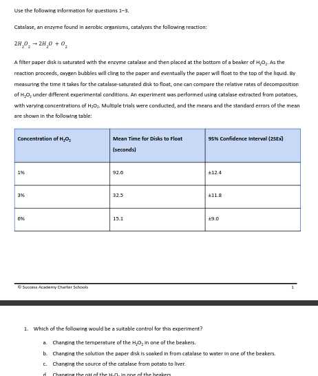 maap eoc exam biology 1 student review guide answers