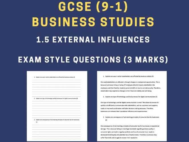 exam style questions answers