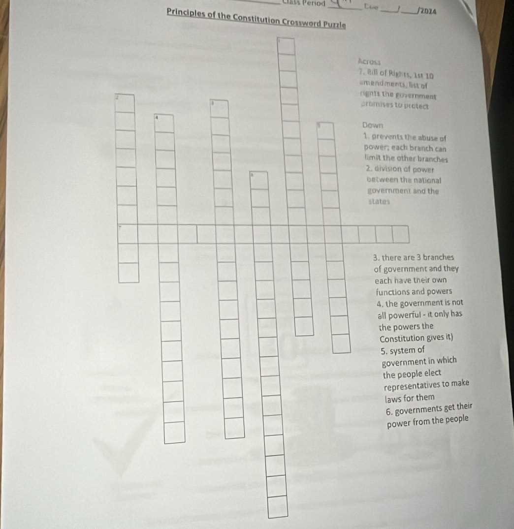 confederation to constitution crossword puzzle answers