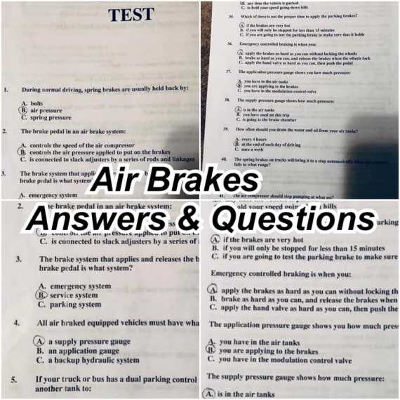 air brakes questions and answers