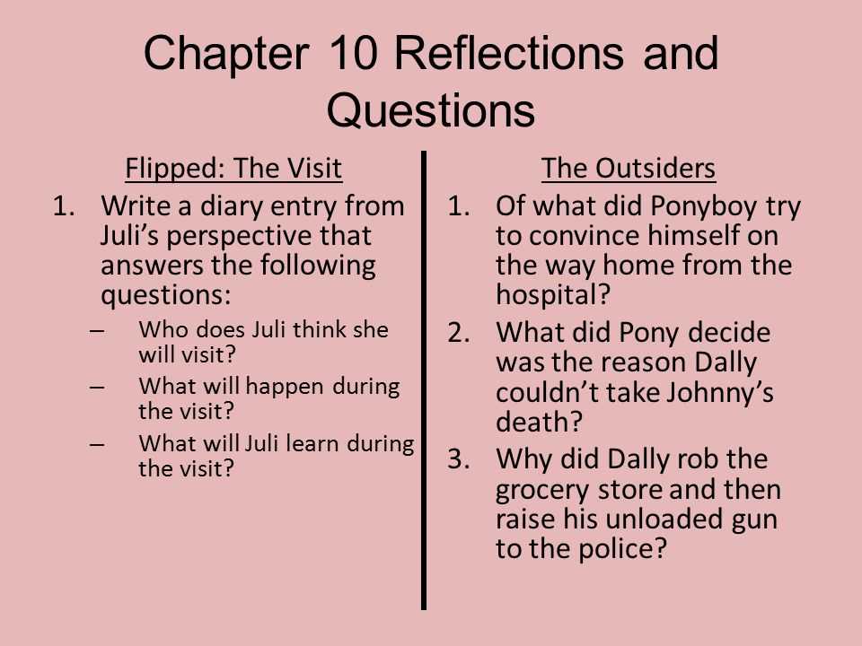 the outsiders chapter questions answers