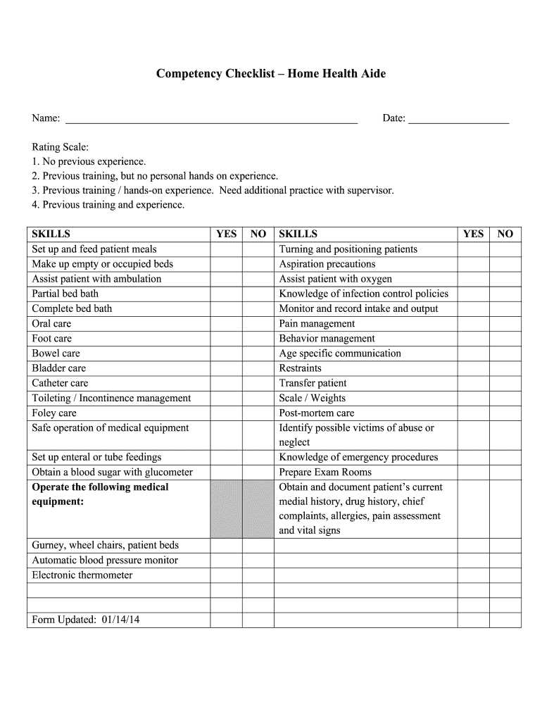 cna competency exam answers