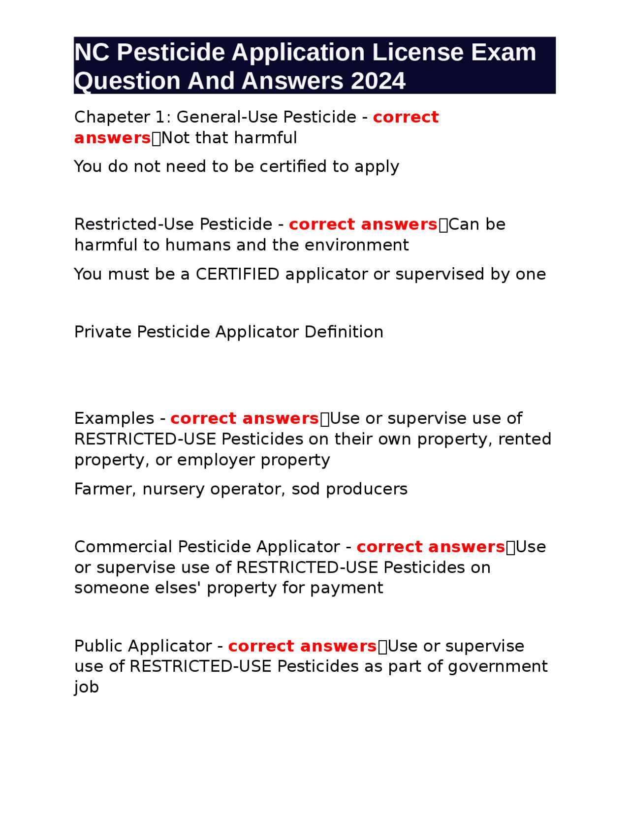 mass pesticide license exam