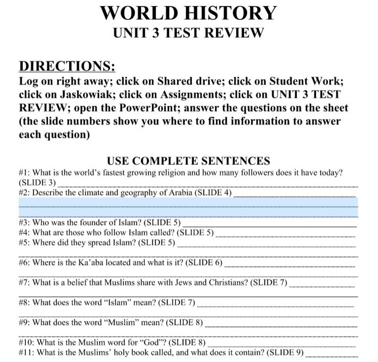 ap us history unit 3 exam answers