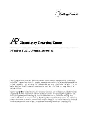 ap chemistry 2025 international practice exam answers