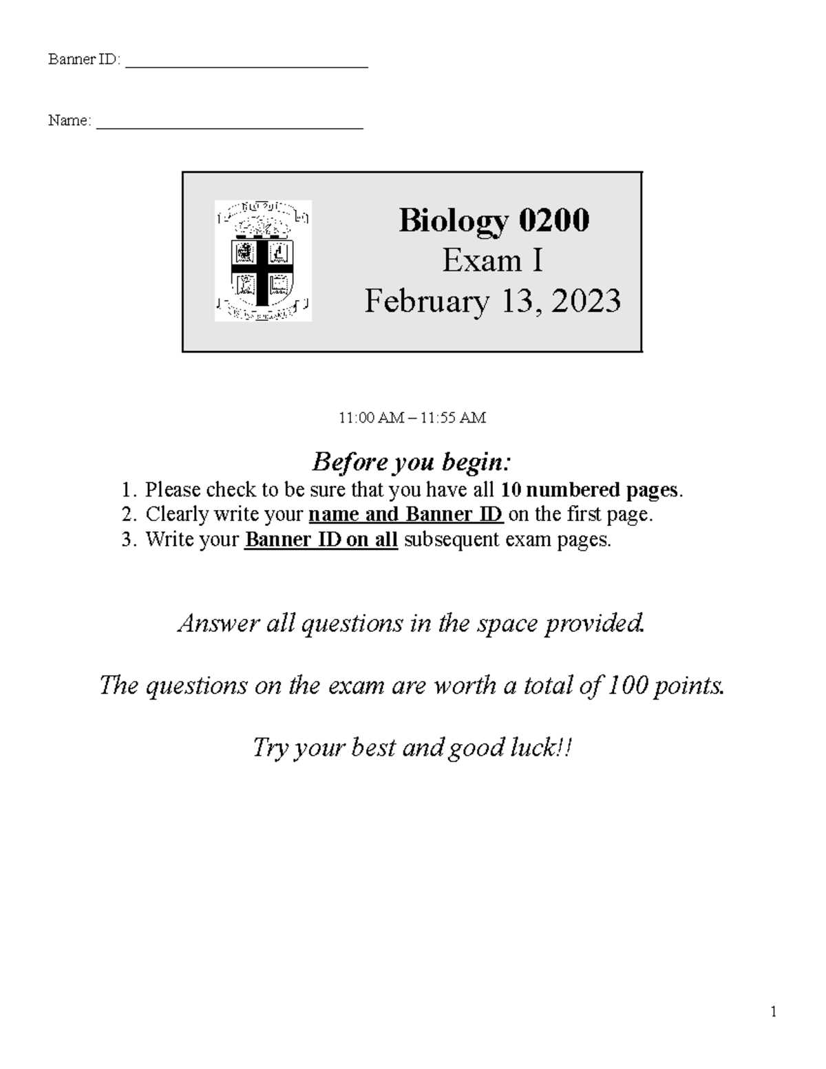 biology spring final exam review answers