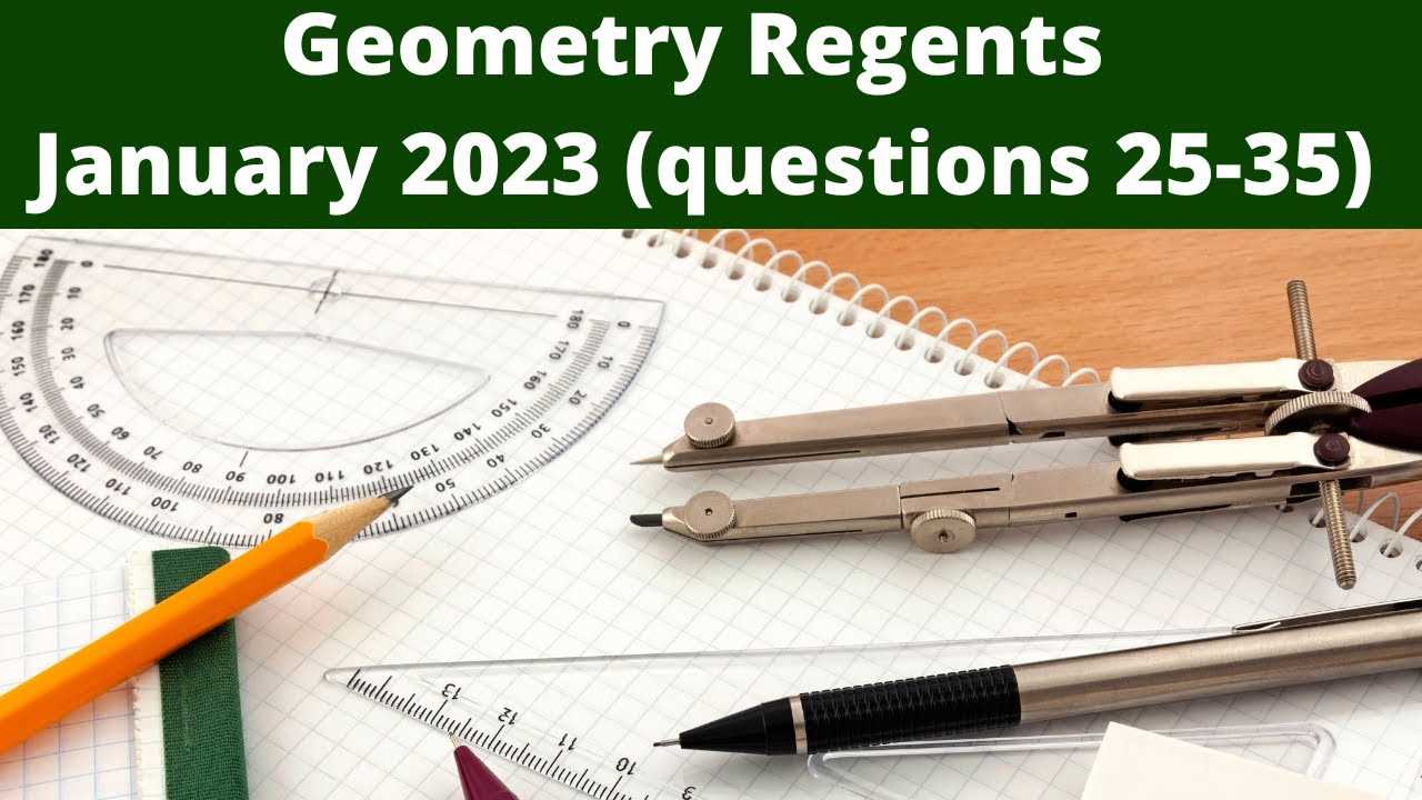 geometry regents january 2025 answers