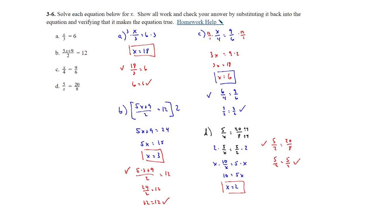 cpm homework answer key