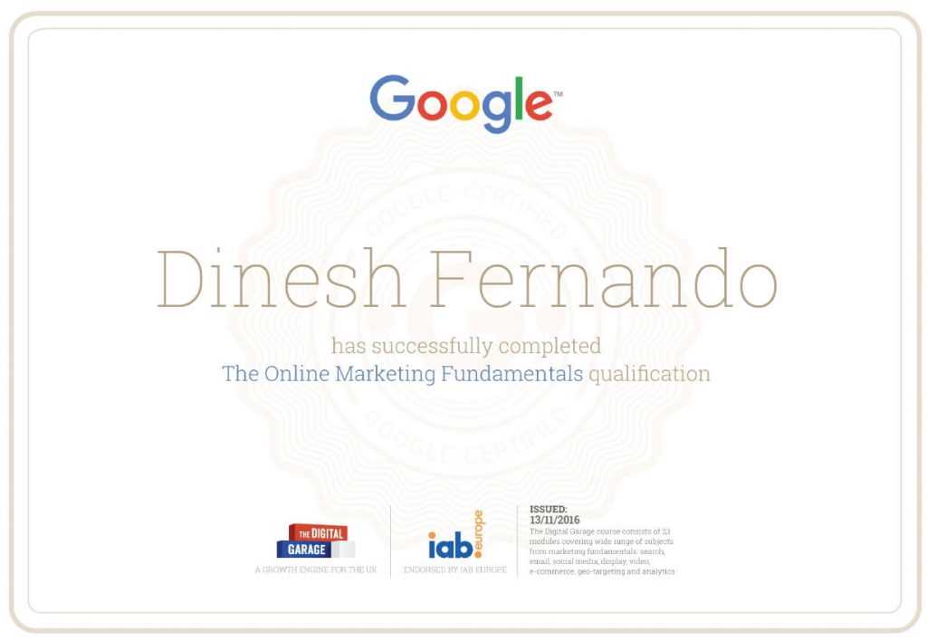 google digital marketing course final exam answers