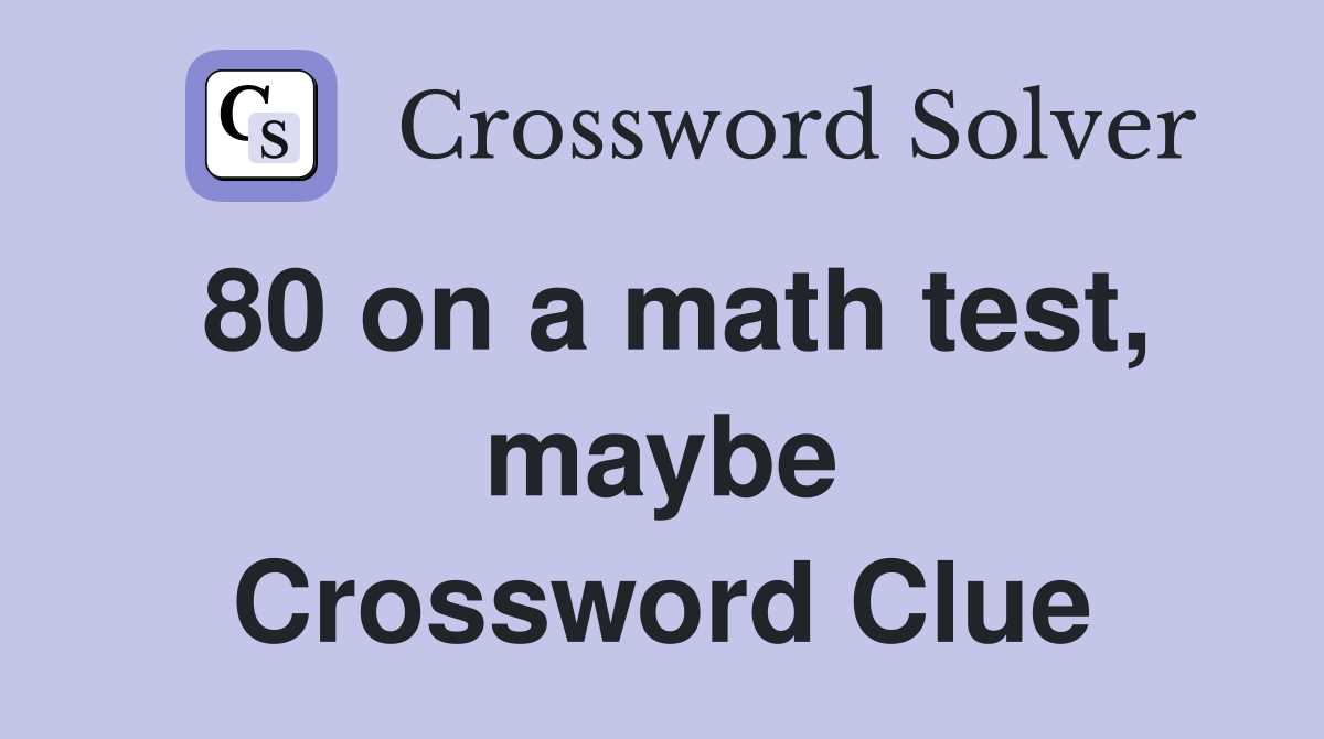 some geometry exam answers crossword clue