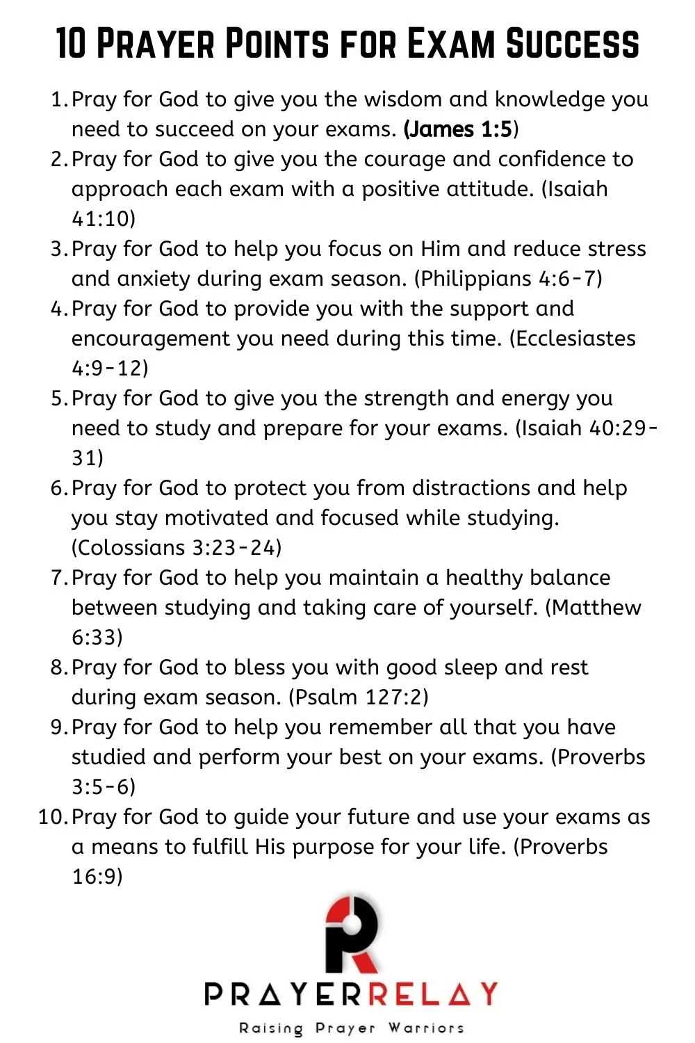 catholic prayer for exam success