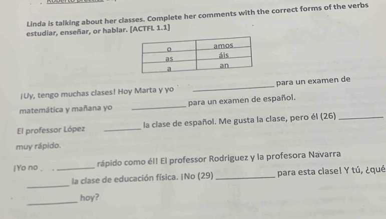 capitulo 2a examen answers