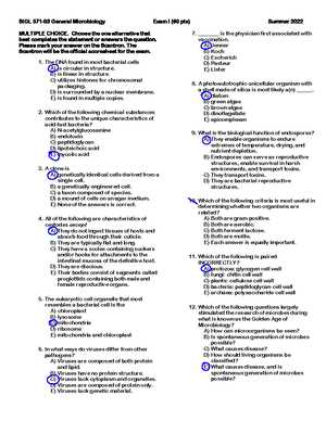 microbiology lab exam 1 answers