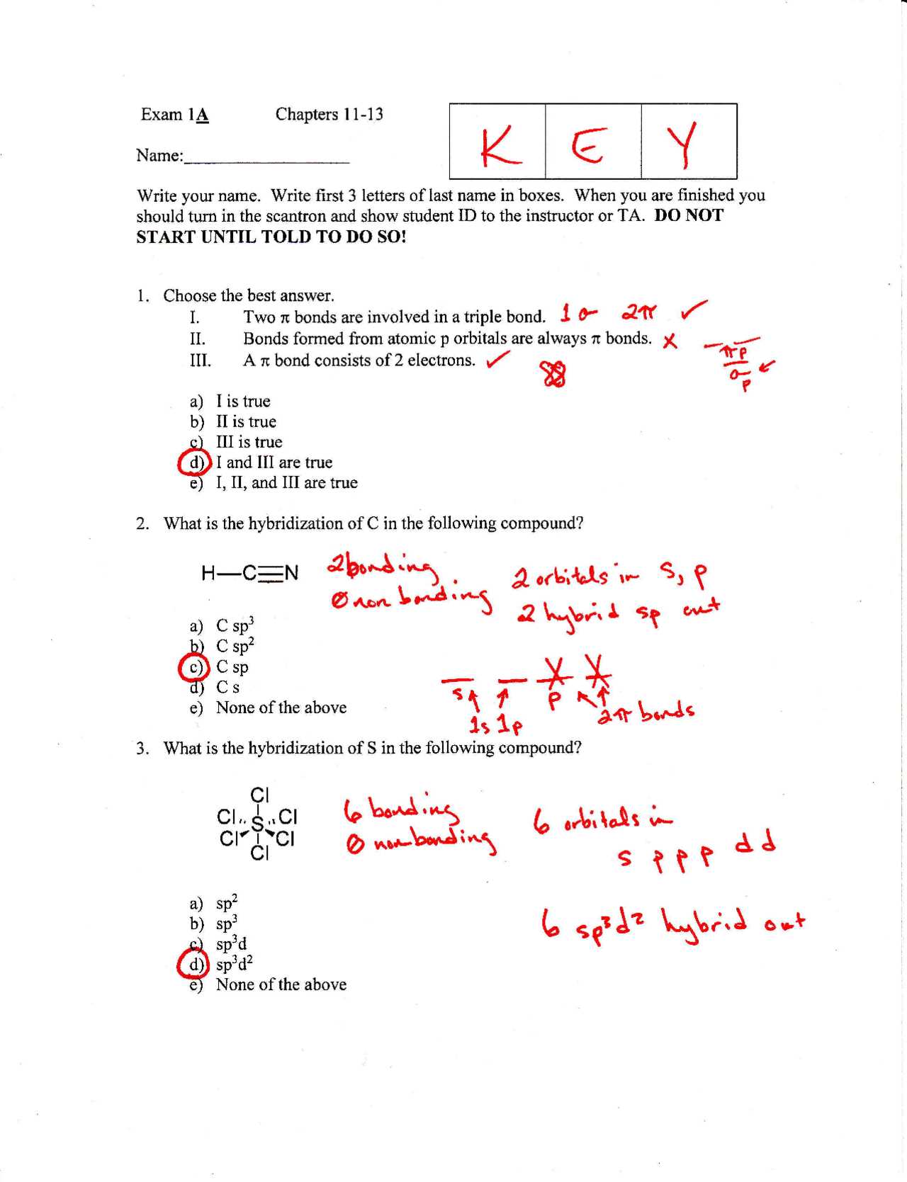 general chemistry 2 final exam with answers