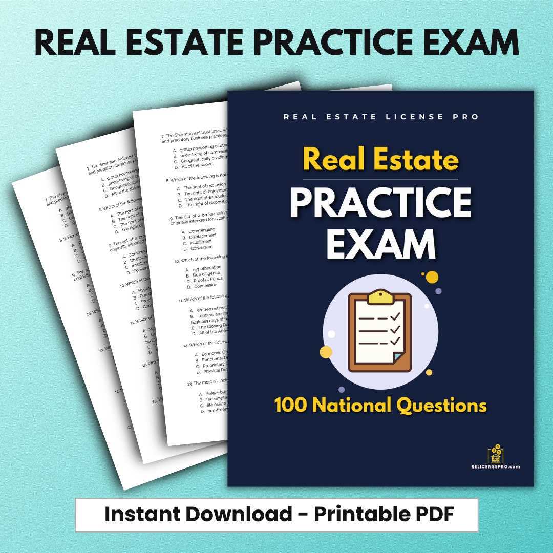 california real estate practice final exam answers