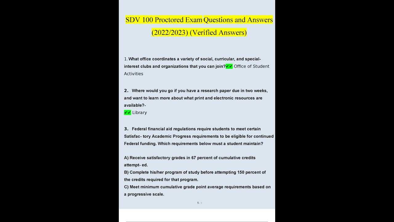 sdv 100 final exam answers