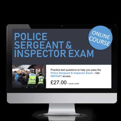 police sergeant exam sample questions