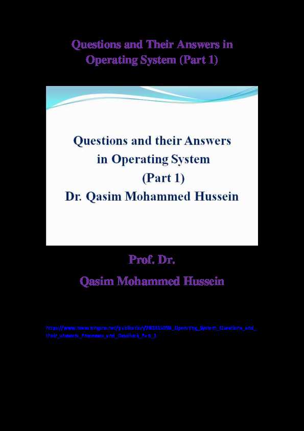 operating systems questions and answers