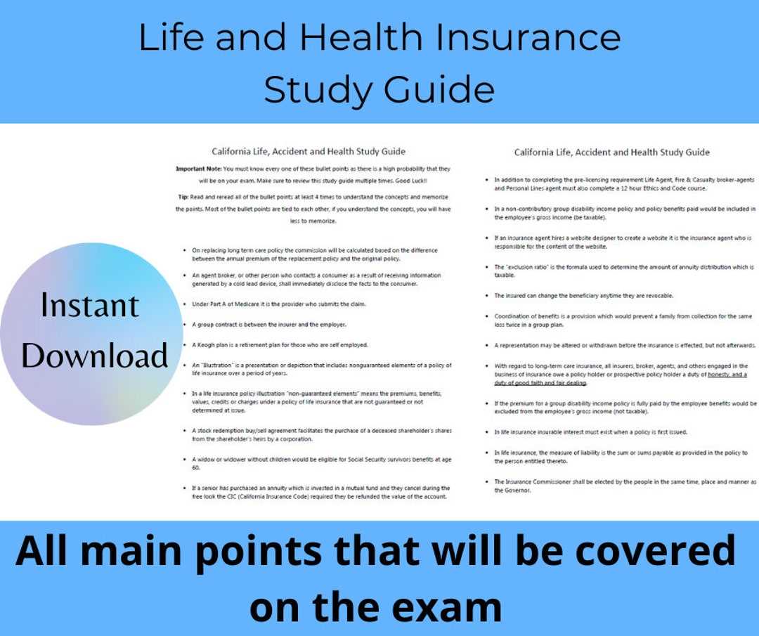 florida life and health insurance exam questions and answers