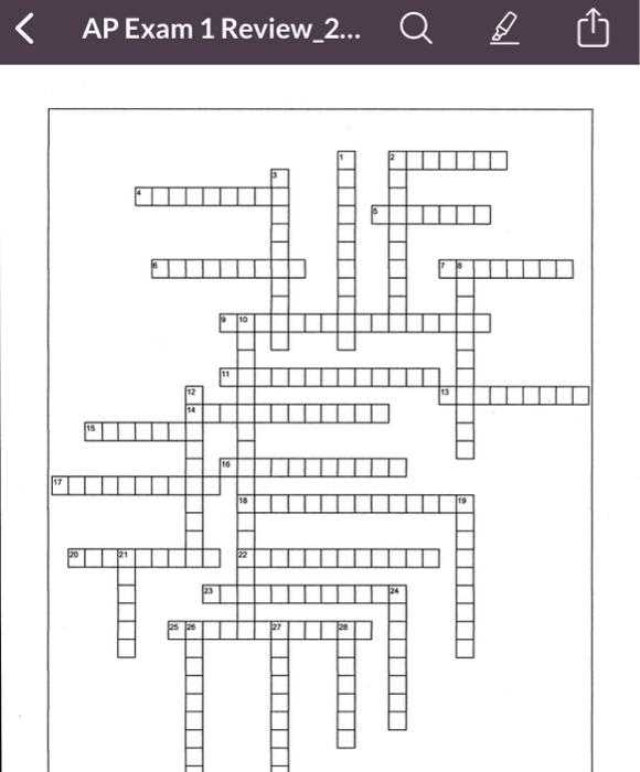 some geometry exam answers crossword clue