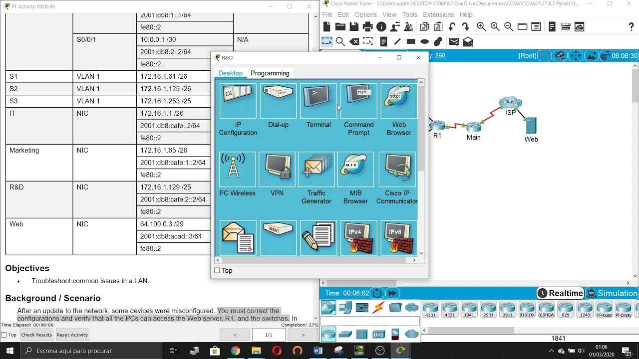 packet tracer 8.1.3.3 answers