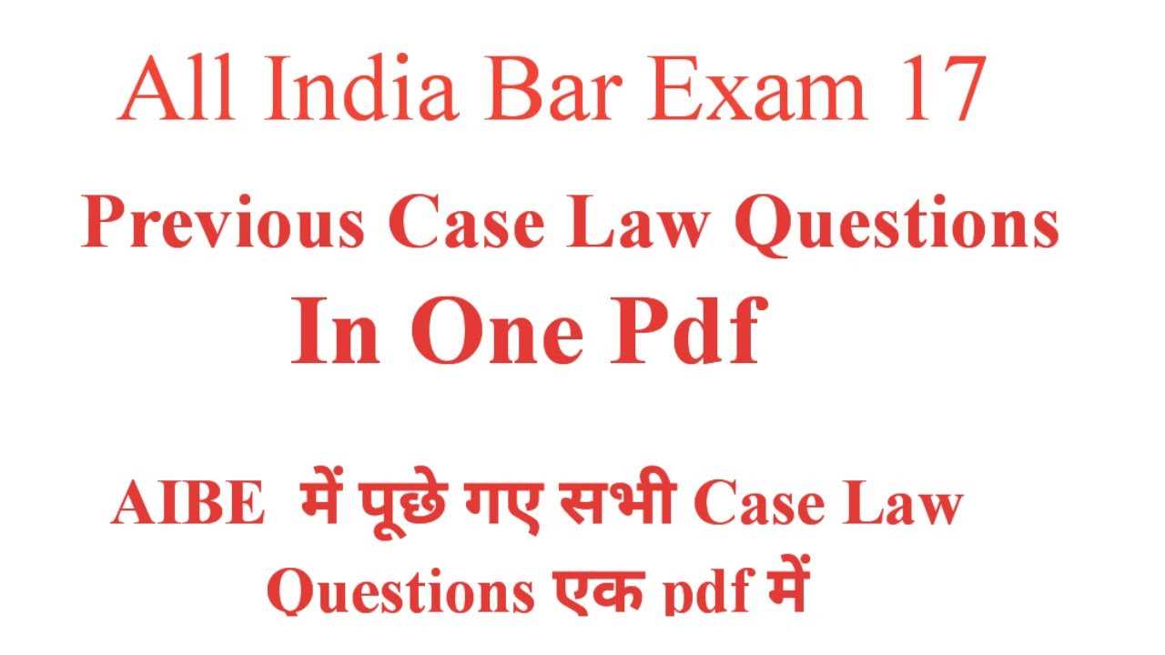 past bar exam questions and answers