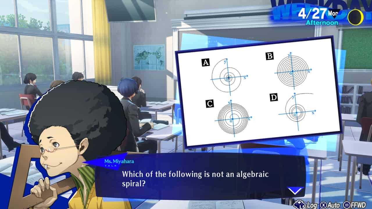 persona 3 reload all exam answers