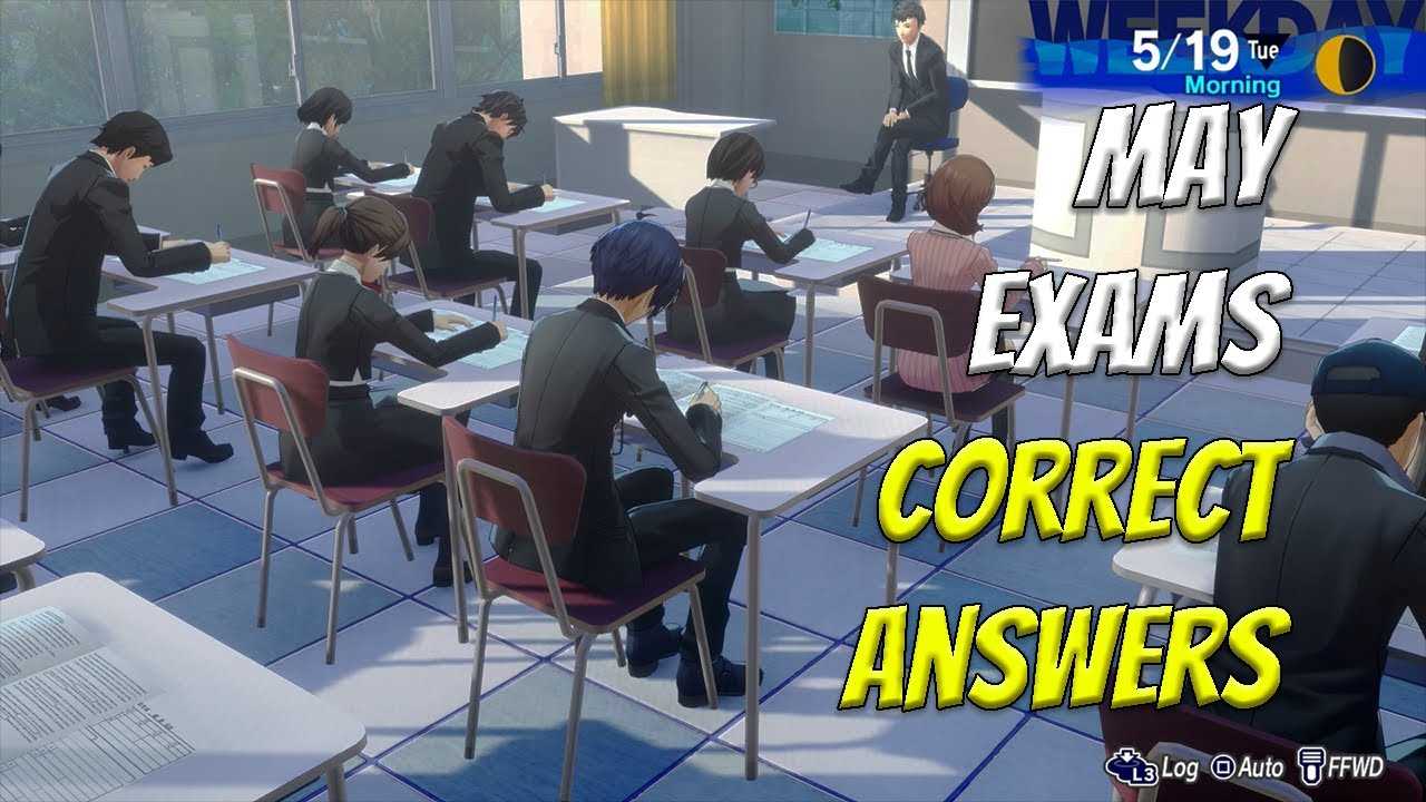 persona 3 reload all exam answers