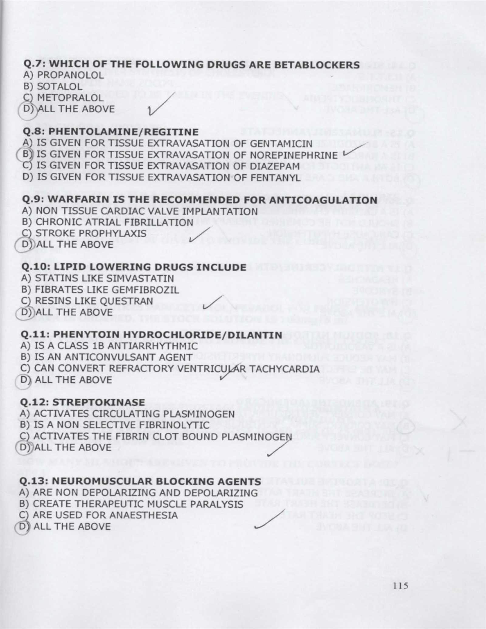 pharmacology practice exam