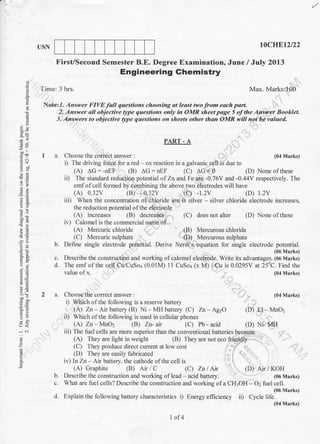 chemistry semester 1 exam answers