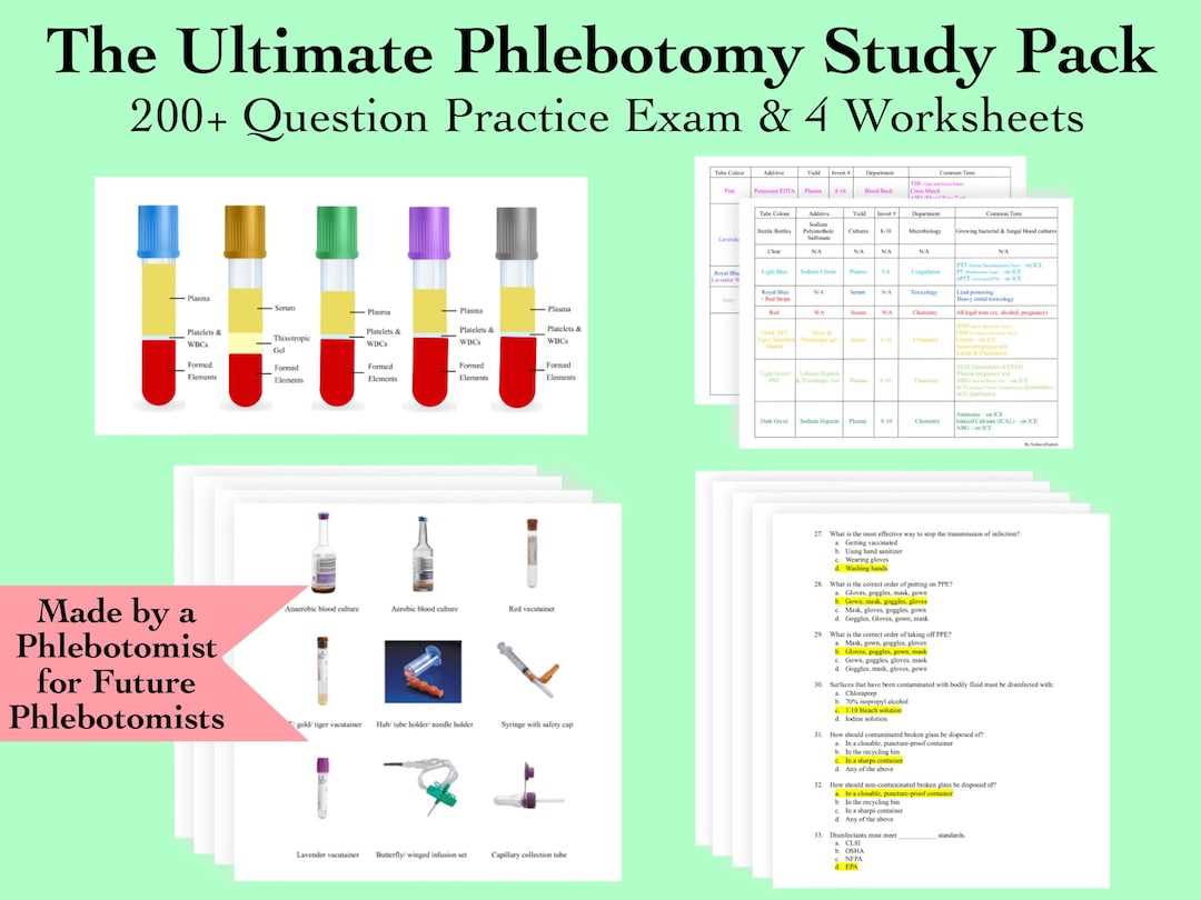 phlebotomy final exam answer key