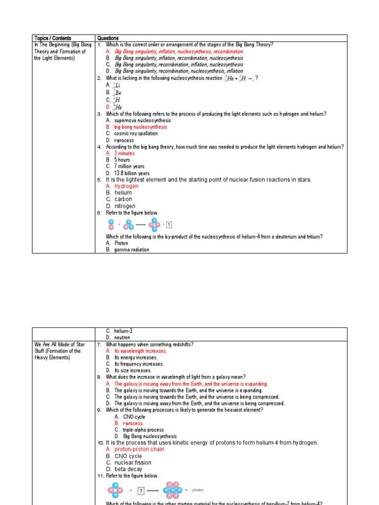 physical science pretest answers