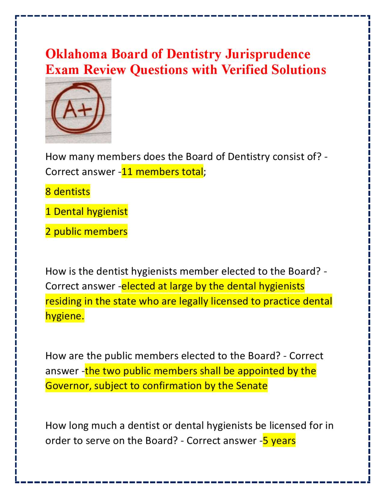 dental jurisprudence exam questions