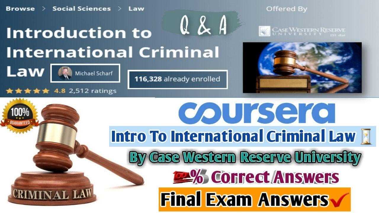 criminal justice final exam answers