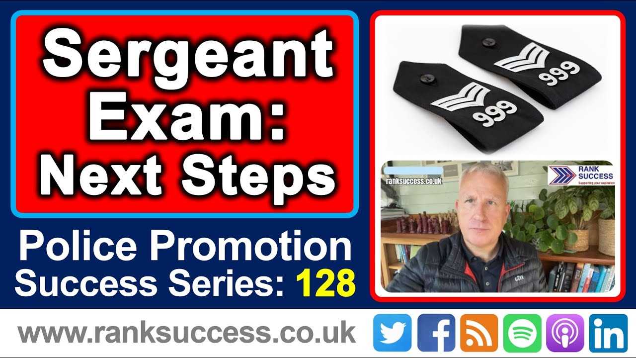 police sergeant exam sample questions