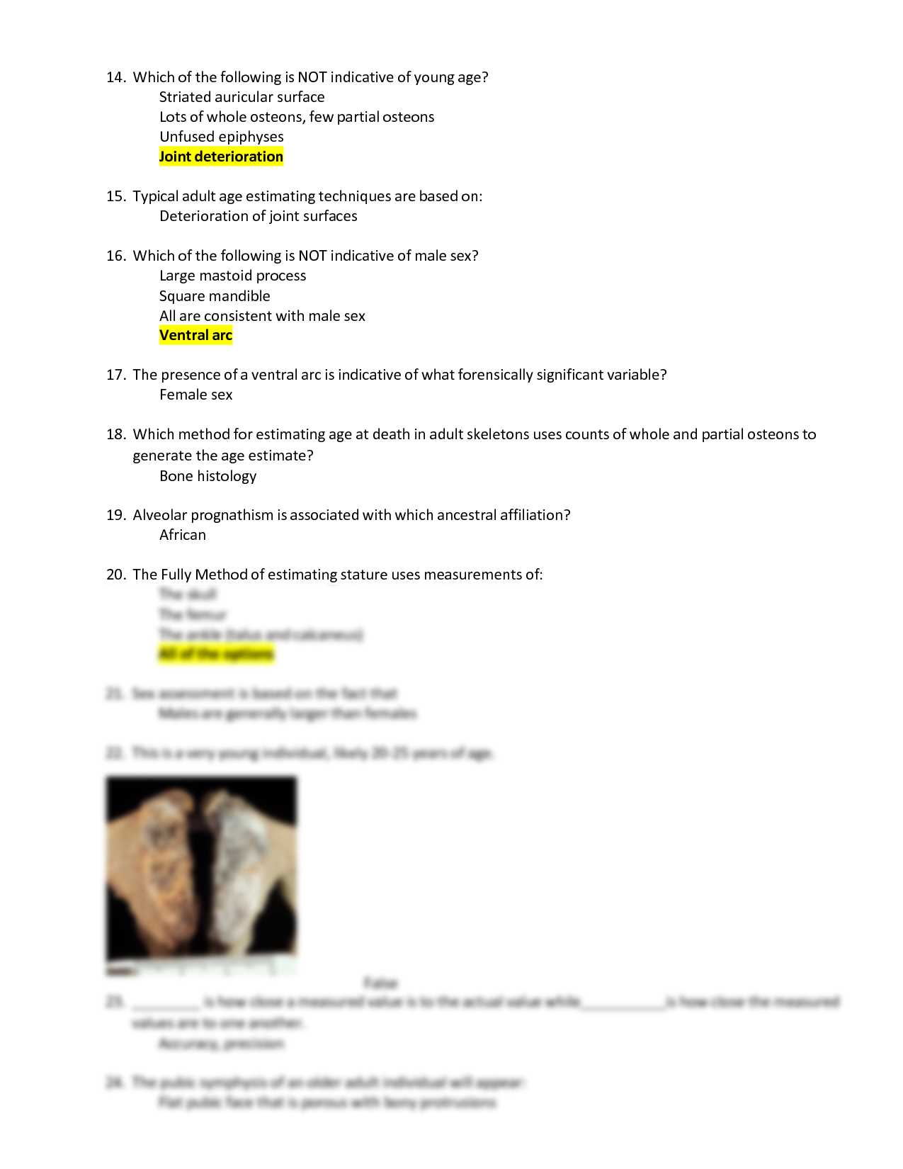 possum archaeologist exam answers