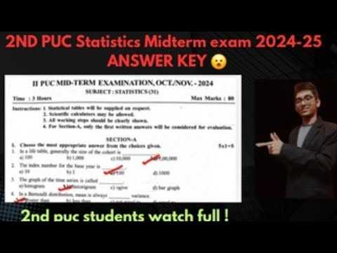 statistics midterm exam answers