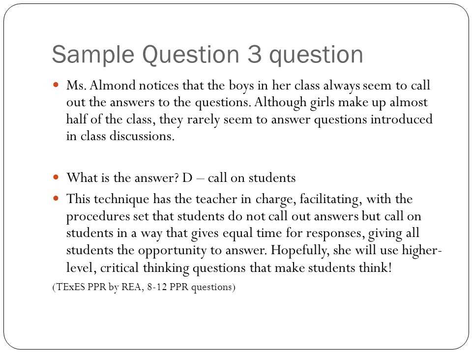 ppr exam answers