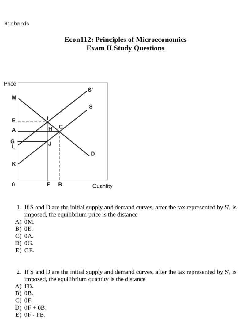 principle of economics exam questions and answers