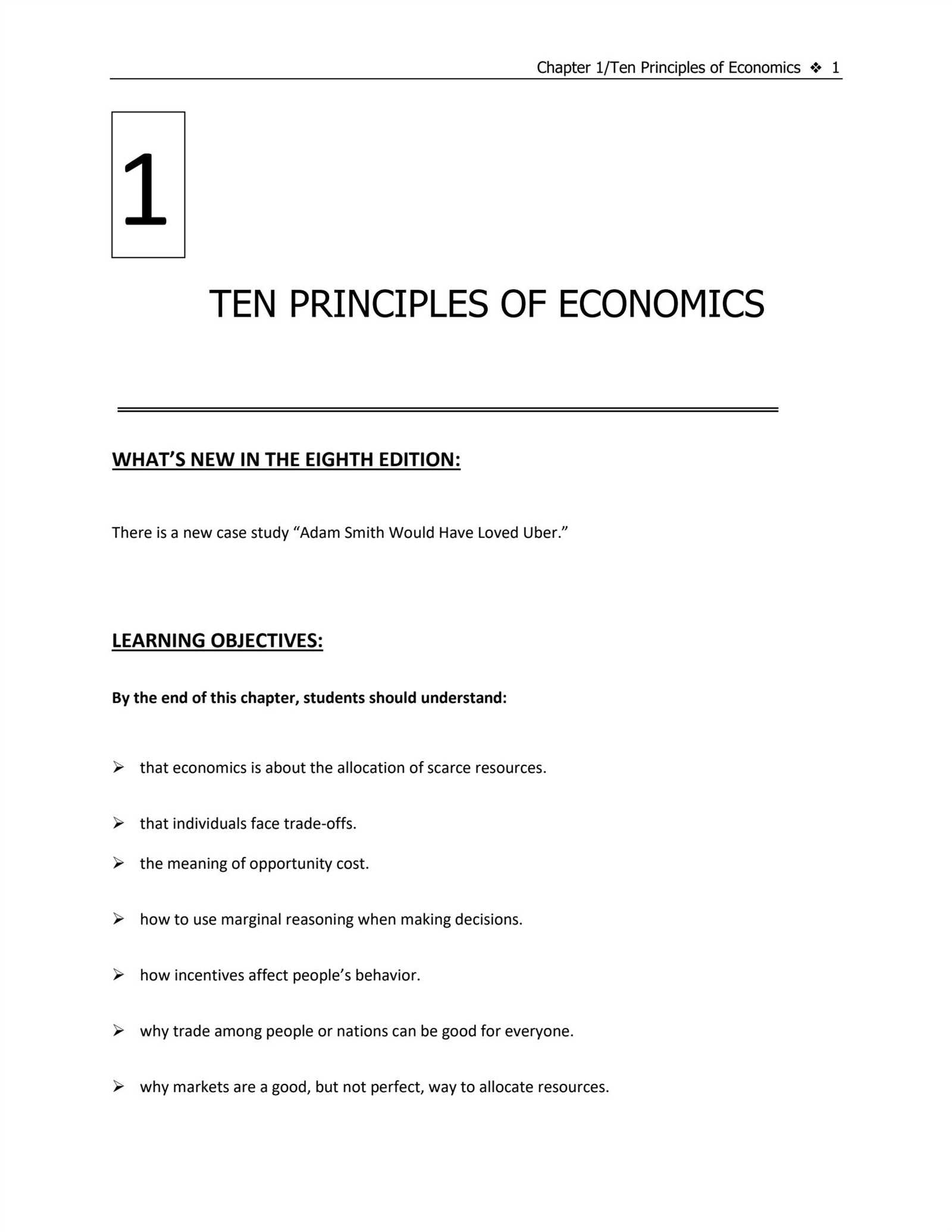 principle of economics exam questions and answers