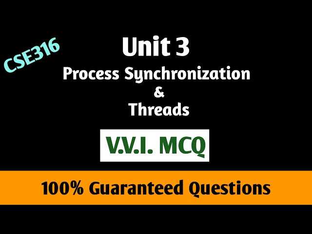 process synchronization exam questions and answers