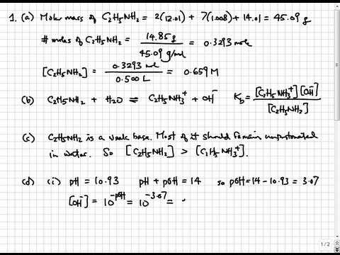 ap chemistry 2008 free response answers