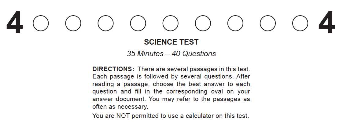 act science test 4 answers