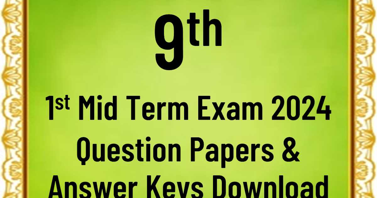 chemistry midterm exam answer key 2025