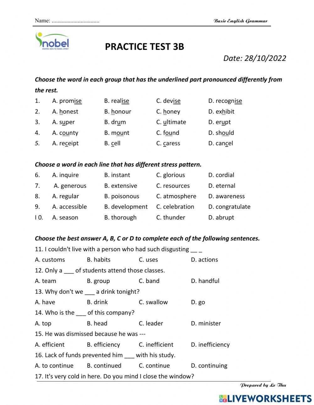 examen 3b answers