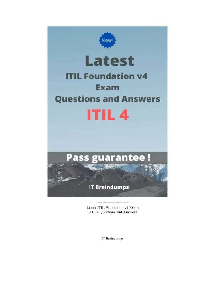 itil v4 exam answers