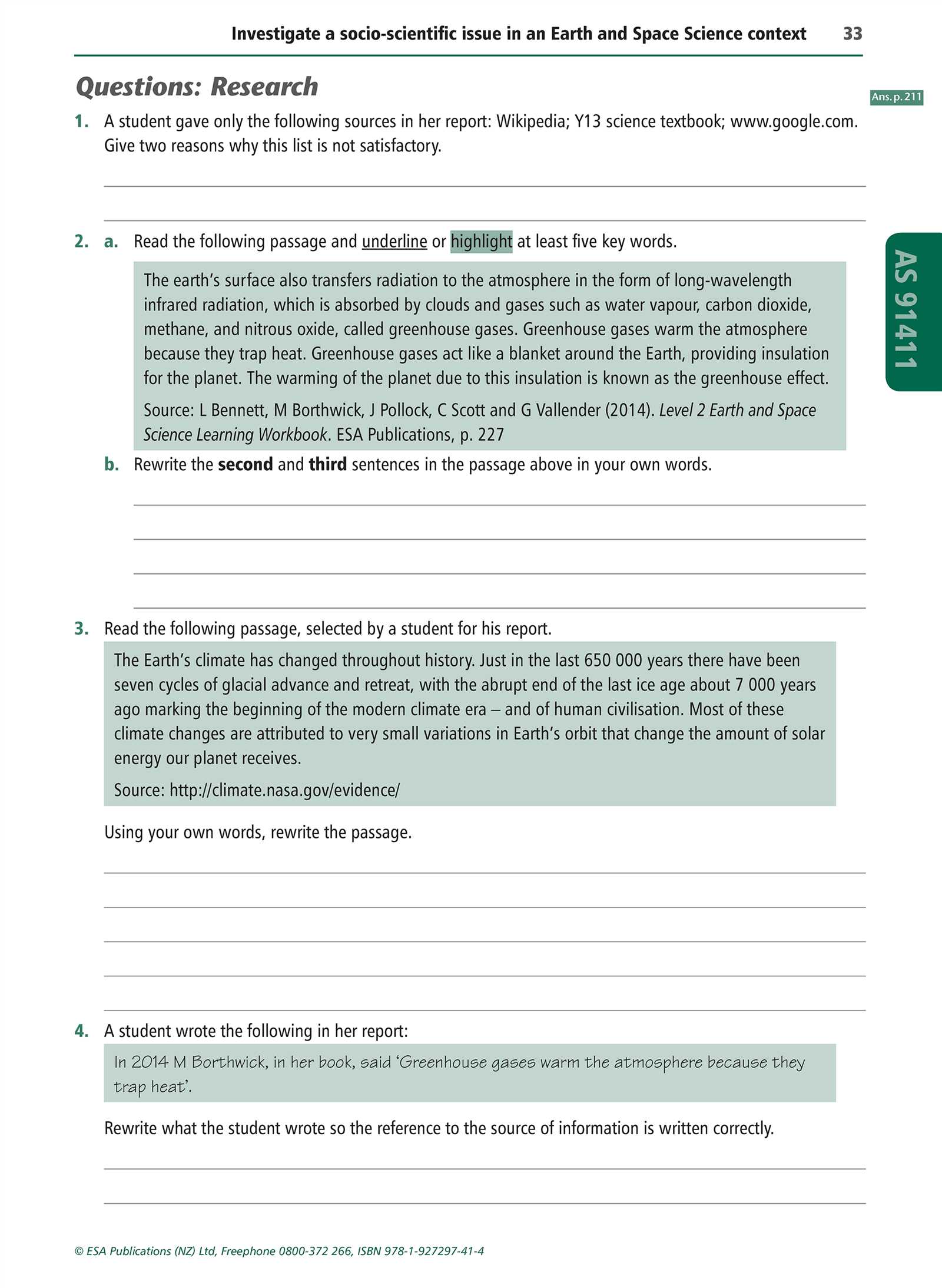 pearson earth science workbook answers