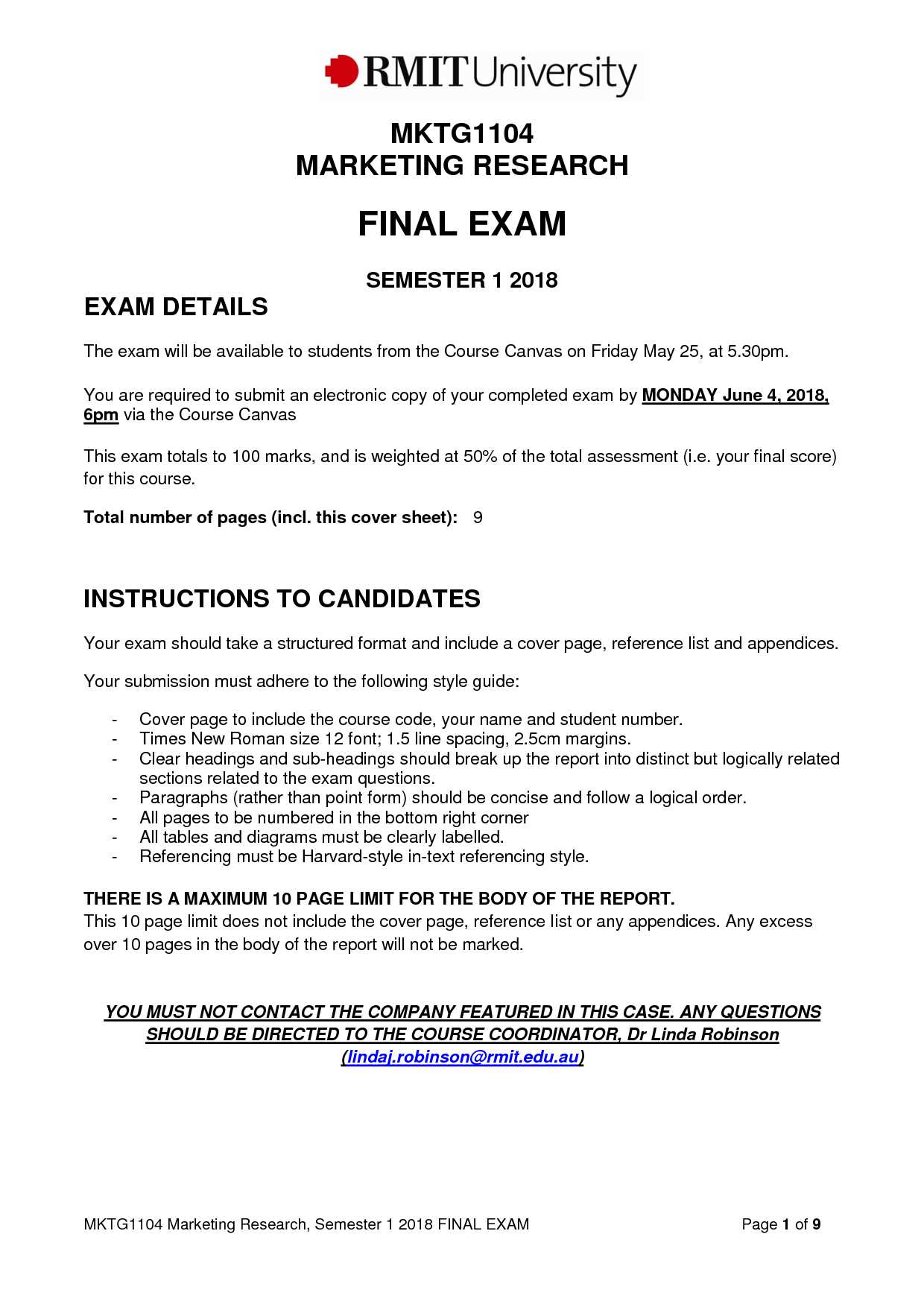 marketing final exam review